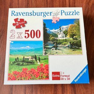Ravensburger Puzzle 2 x 500‎ Ramsau Germany Complete